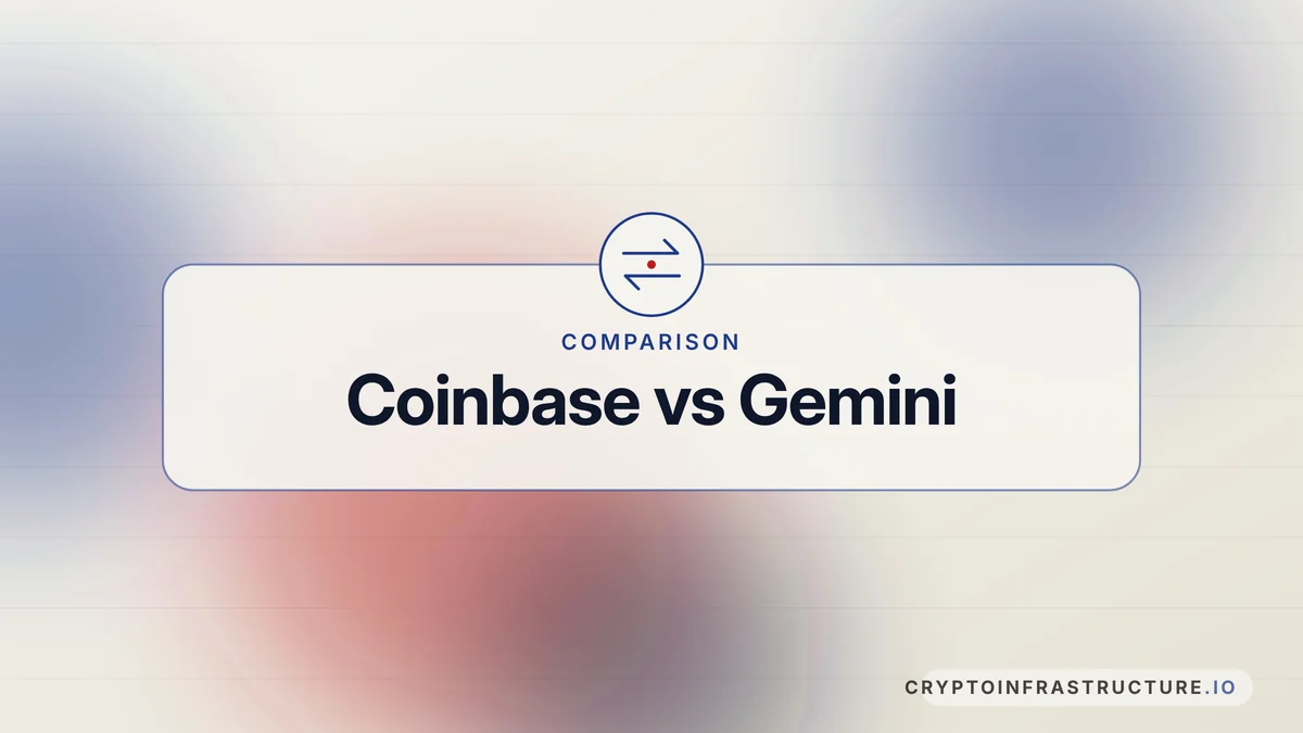 Coinbase vs Gemini – featured image, cryptoinfrastructure.io