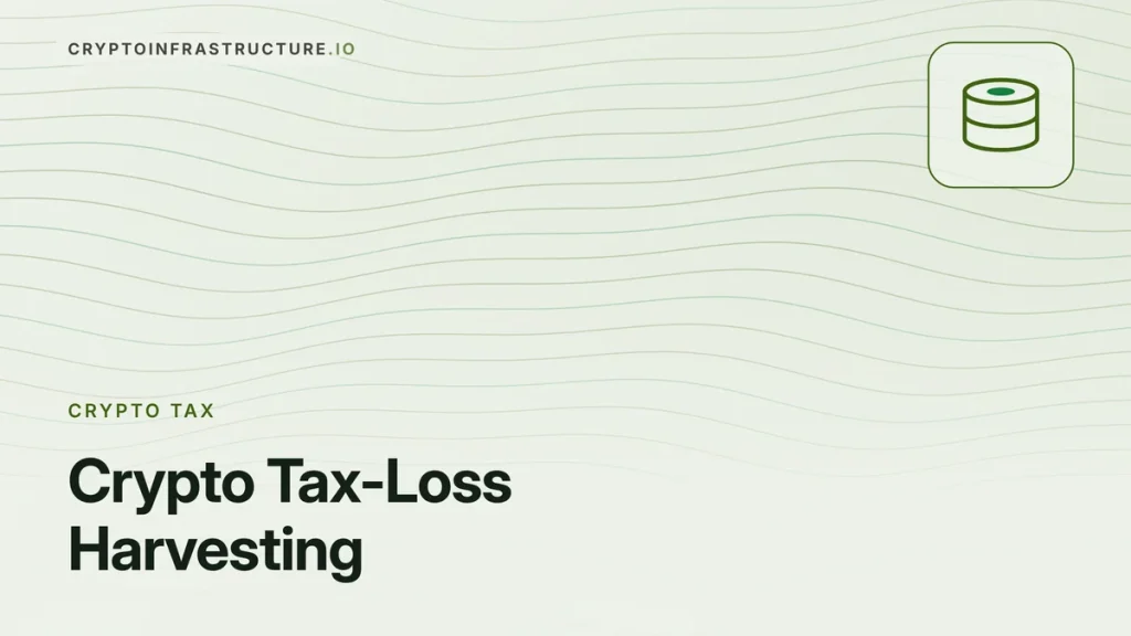 Crypto Tax-Loss Harvesting: How It Works and the Wash-Sale Question – featured image, cryptoinfrastructure.io