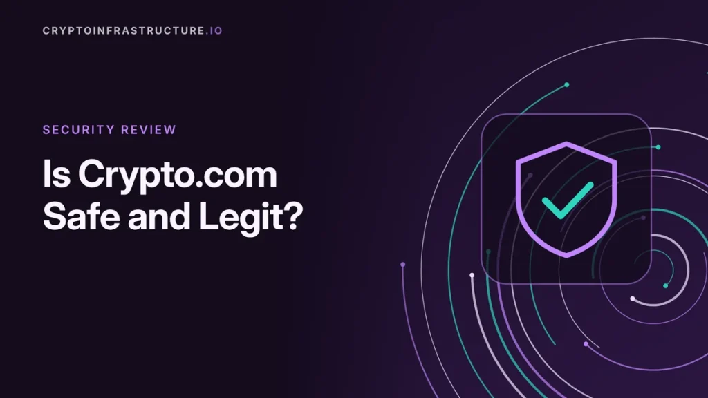 Is Crypto.com Safe and Legit? – featured image, cryptoinfrastructure.io