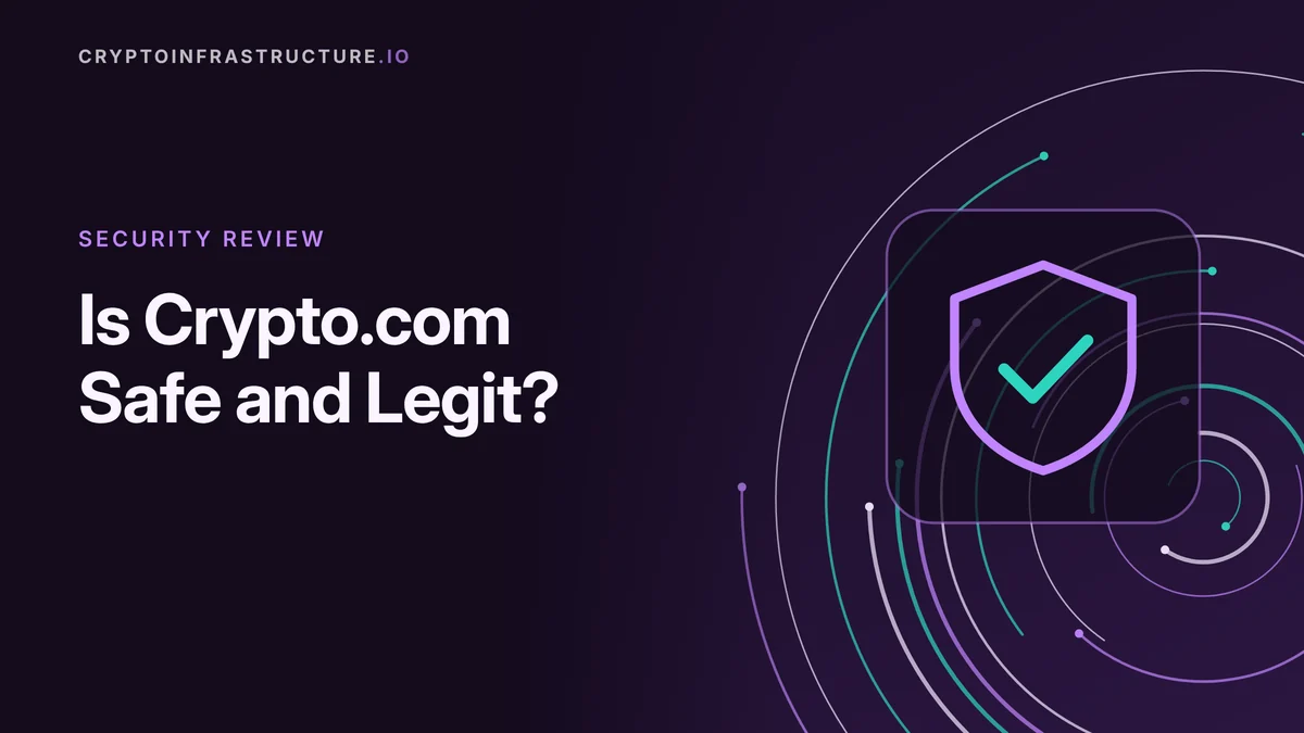 Is Crypto.com Safe and Legit? – featured image, cryptoinfrastructure.io