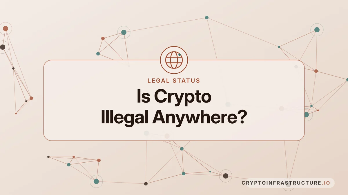 Is Crypto Illegal Anywhere? Every Country's Status in One Table – featured image, cryptoinfrastructure.io