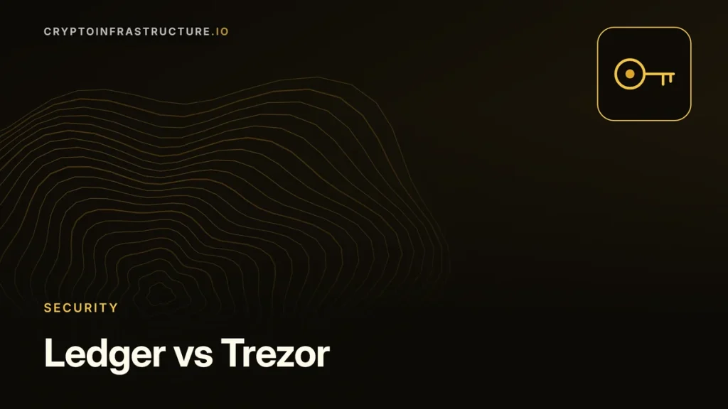 Ledger vs Trezor: Security Models, Hacks and Which to Buy – featured image, cryptoinfrastructure.io
