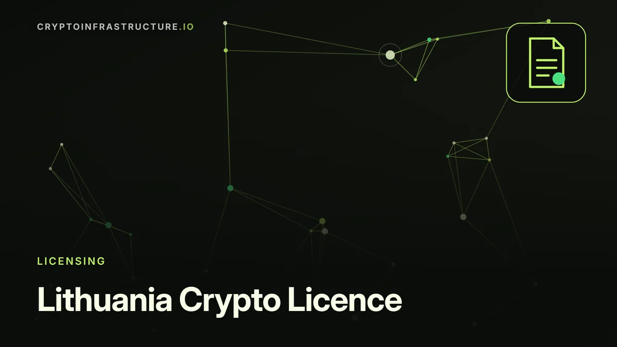 Lithuania Crypto Licence: Requirements, Cost and MiCA Transition – featured image, cryptoinfrastructure.io