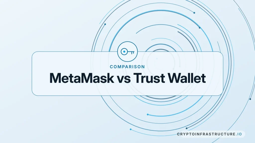 MetaMask vs Trust Wallet – featured image, cryptoinfrastructure.io