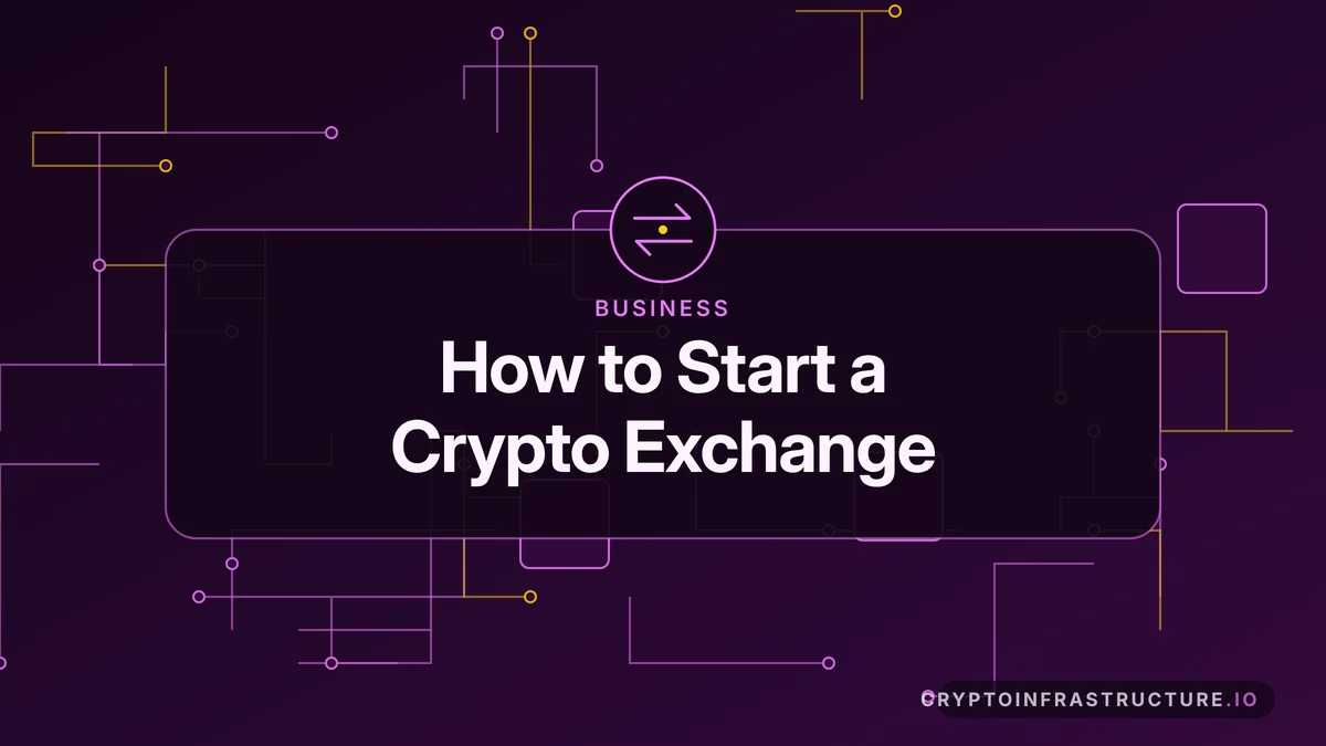 How to Start a Crypto Exchange in 2026: Licence, Stack, Liquidity and Cost – featured image, cryptoinfrastructure.io