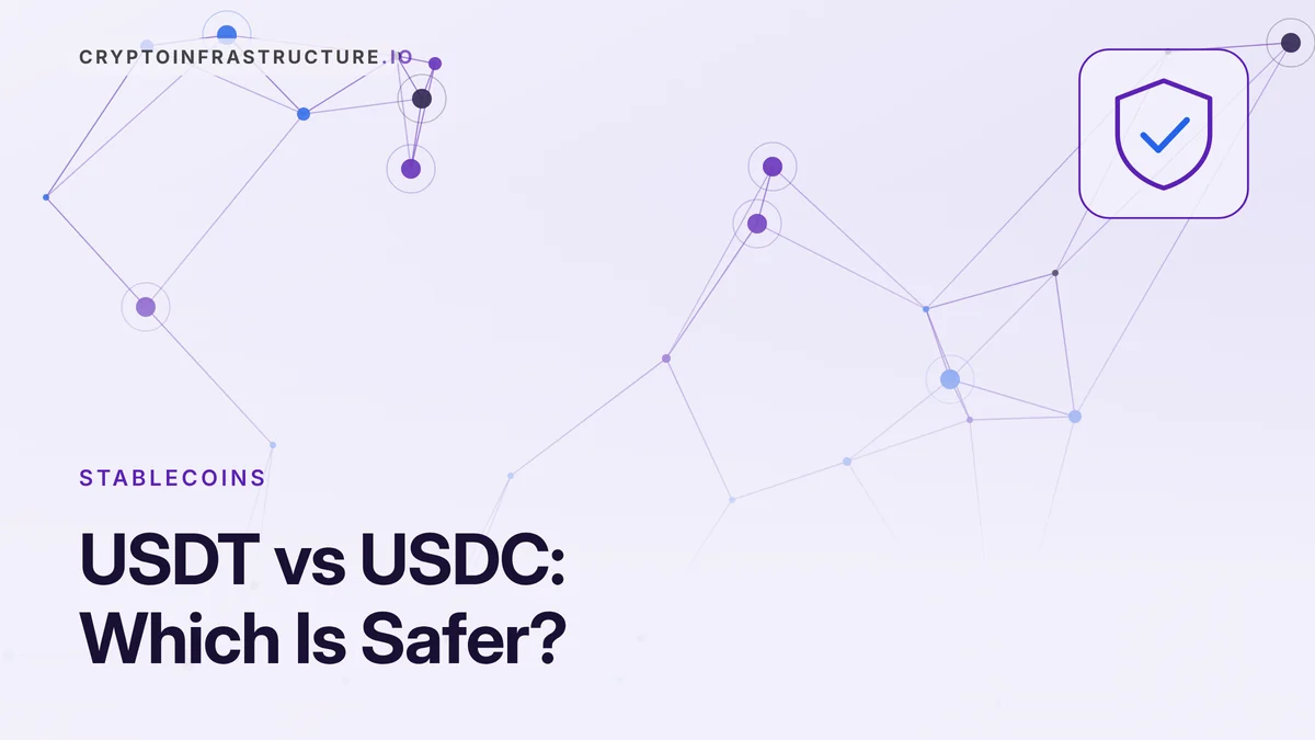 USDT vs USDC: Reserves, Regulation and Which Is Safer – featured image, cryptoinfrastructure.io